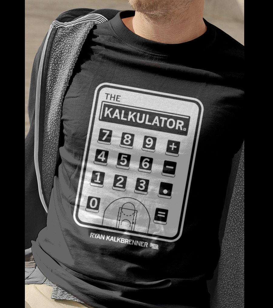 Ryan Kalkbrenner The Kalkulator Basketball Court Number 11 T-Shirt