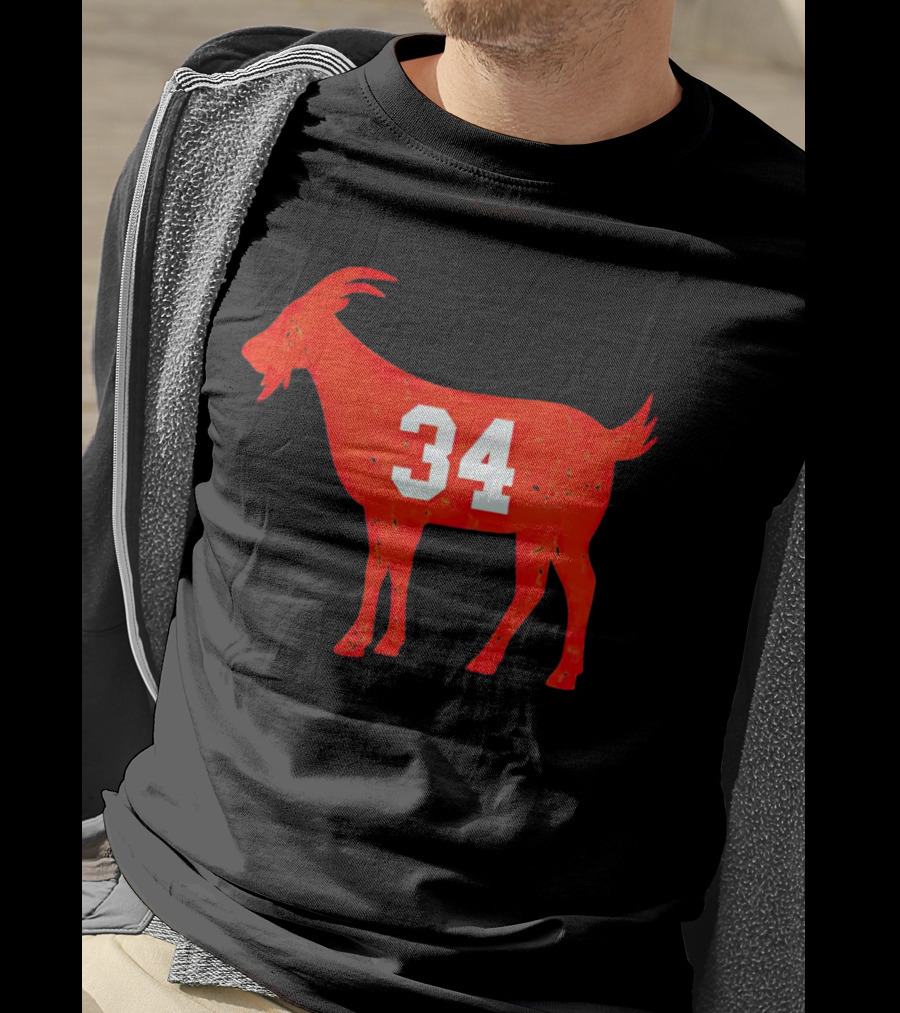 Walter Payton 34 Chicago Bears GOAT T-Shirt
