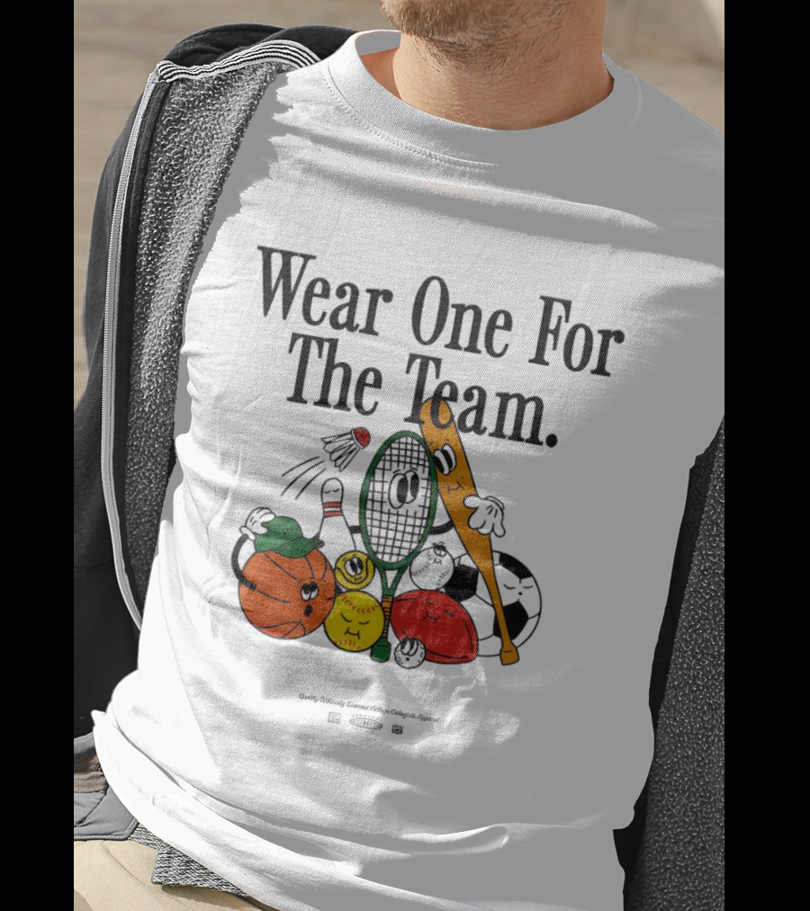 Wear One For The Team Sports Cartoon Characters T-Shirt