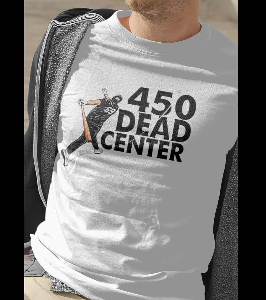 450 Dead Center Baseball Player Swinging T-Shirt