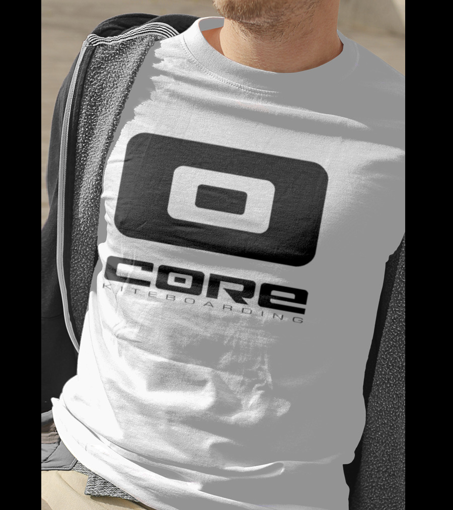 Core Kiteboarding Logo Icon With Bold Black Typography T-Shirt