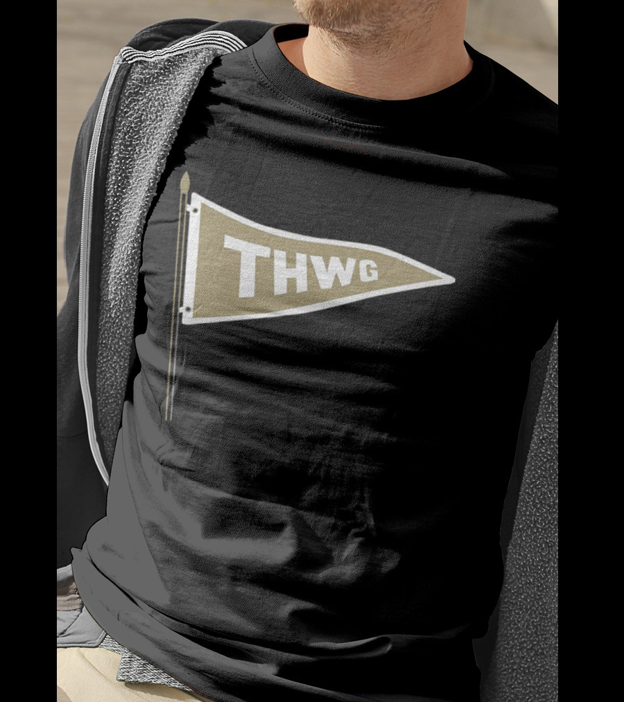 Georgia Tech THWG Gold Pennant Flag T-Shirt