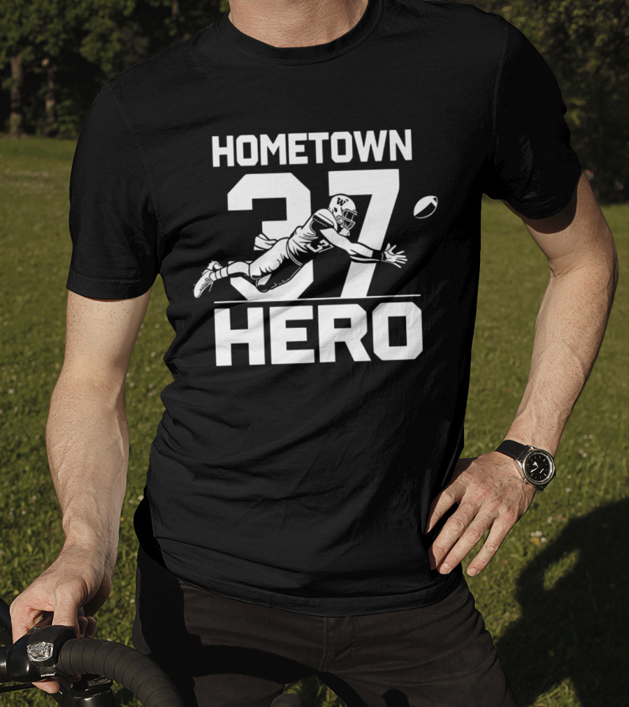 Hometown Hero 37 Jack Westover Football Player T-Shirt