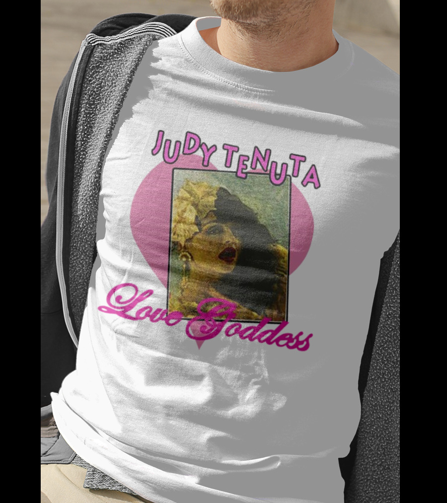 Judy Tenuta Love Goddess Vintage Art With Heart Background T-Shirt