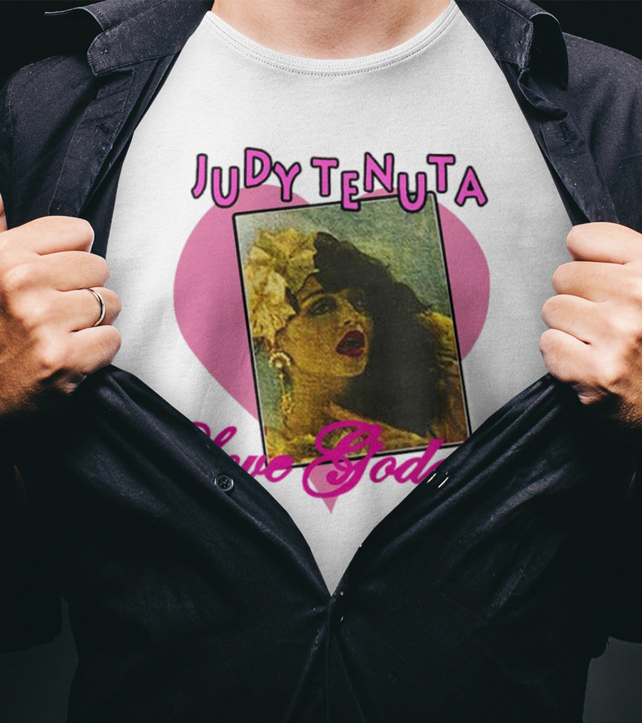 Judy Tenuta Love Goddess Vintage Art With Heart Background T-Shirt