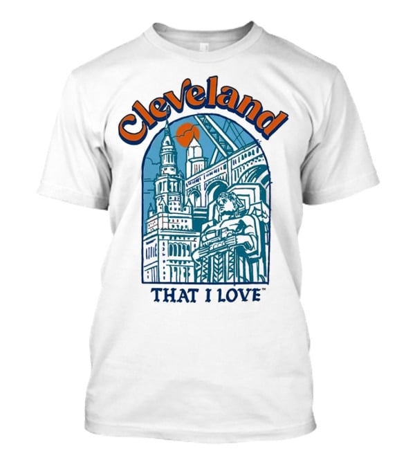 Cleveland That I Love Skyline Architecture T-Shirt