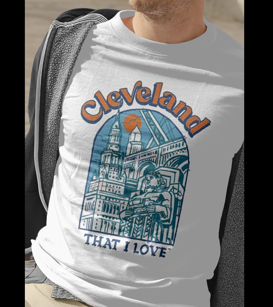 Cleveland That I Love Skyline Architecture T-Shirt