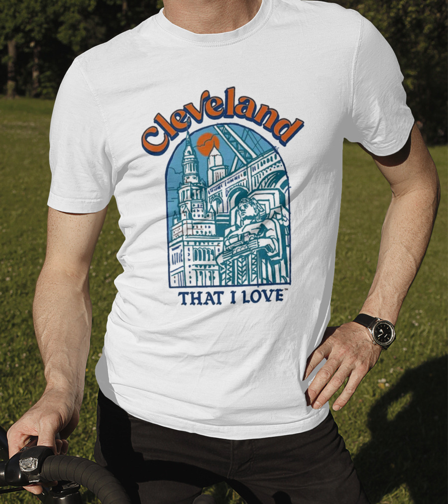 Cleveland That I Love Skyline Architecture T-Shirt