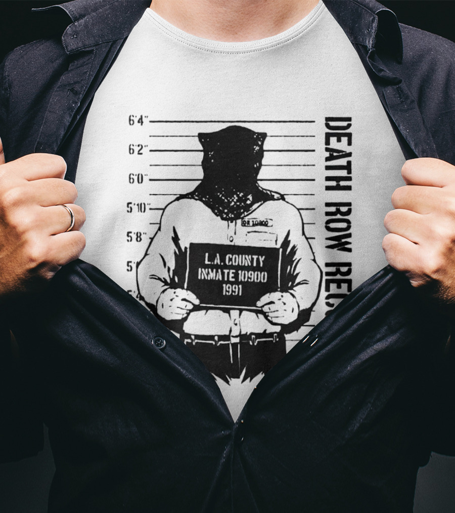 Death Row Records LA County Inmate 1990 1991 T-Shirt