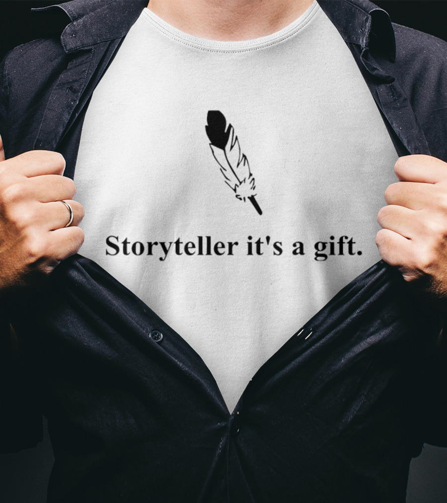 Storyteller It's A Gift Feather T-Shirt