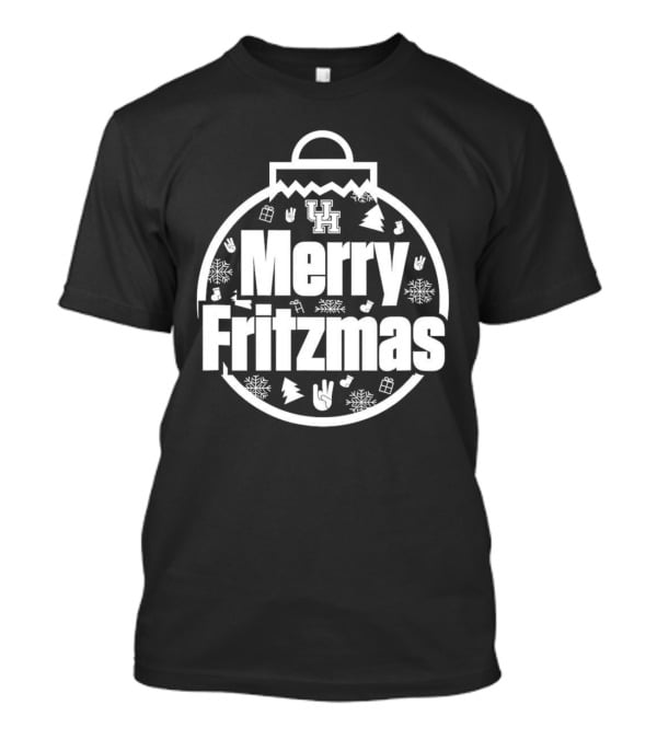 Merry Fritzmas Houston Cougars UH Holiday Ornament With Christmas Symbols T-Shirt