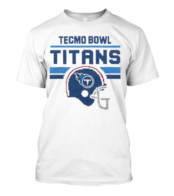 Tecmo Bowl Titans Retro Tennessee Titans Helmet T-Shirt