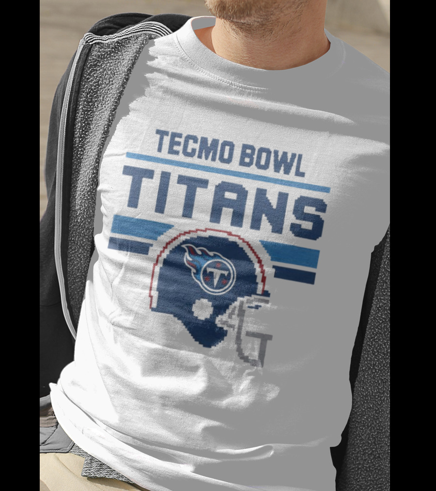 Tecmo Bowl Titans Retro Tennessee Titans Helmet T-Shirt