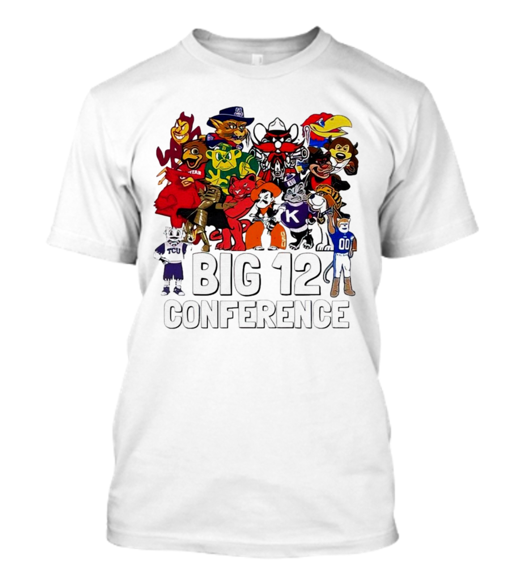 Big 12 Conference Football Mascots Collection T-Shirt