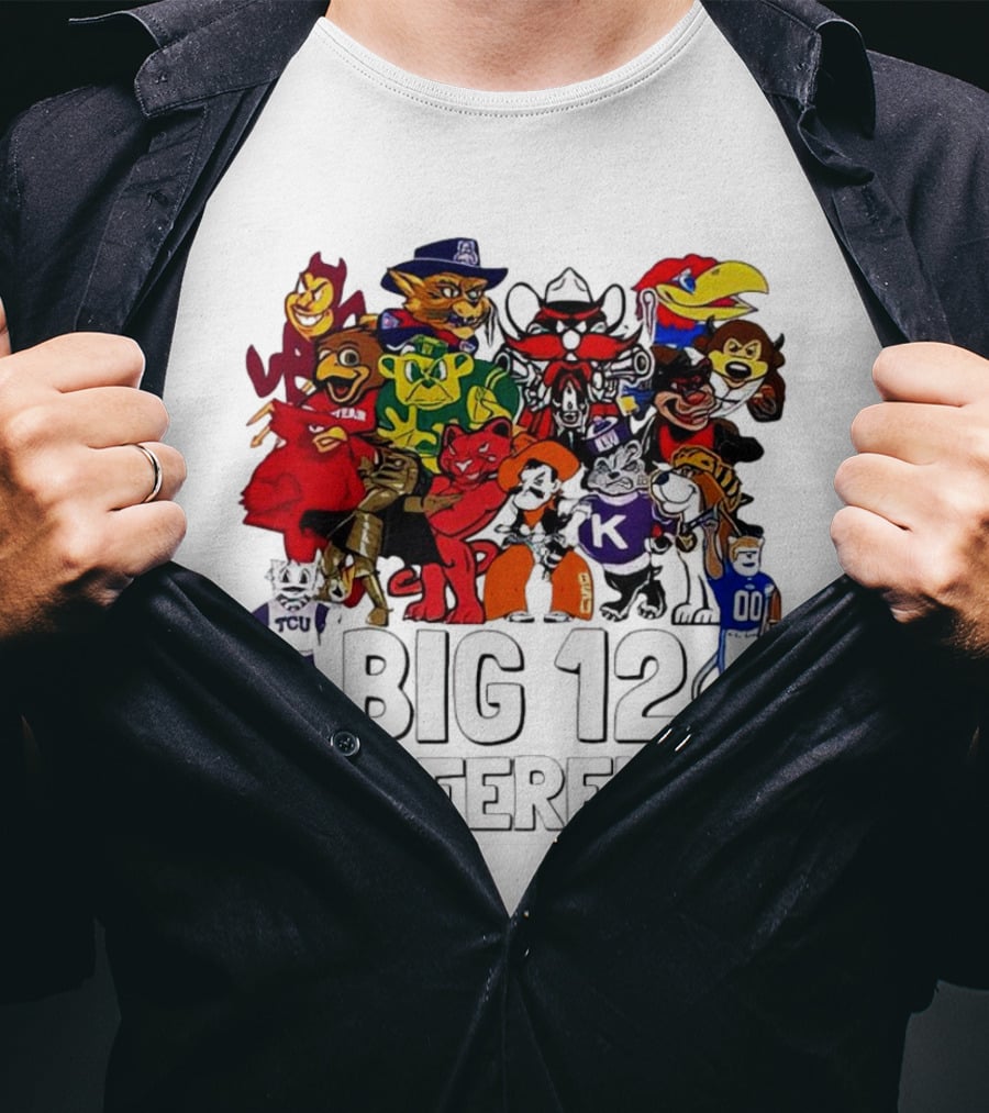 Big 12 Conference Football Mascots Collection T-Shirt