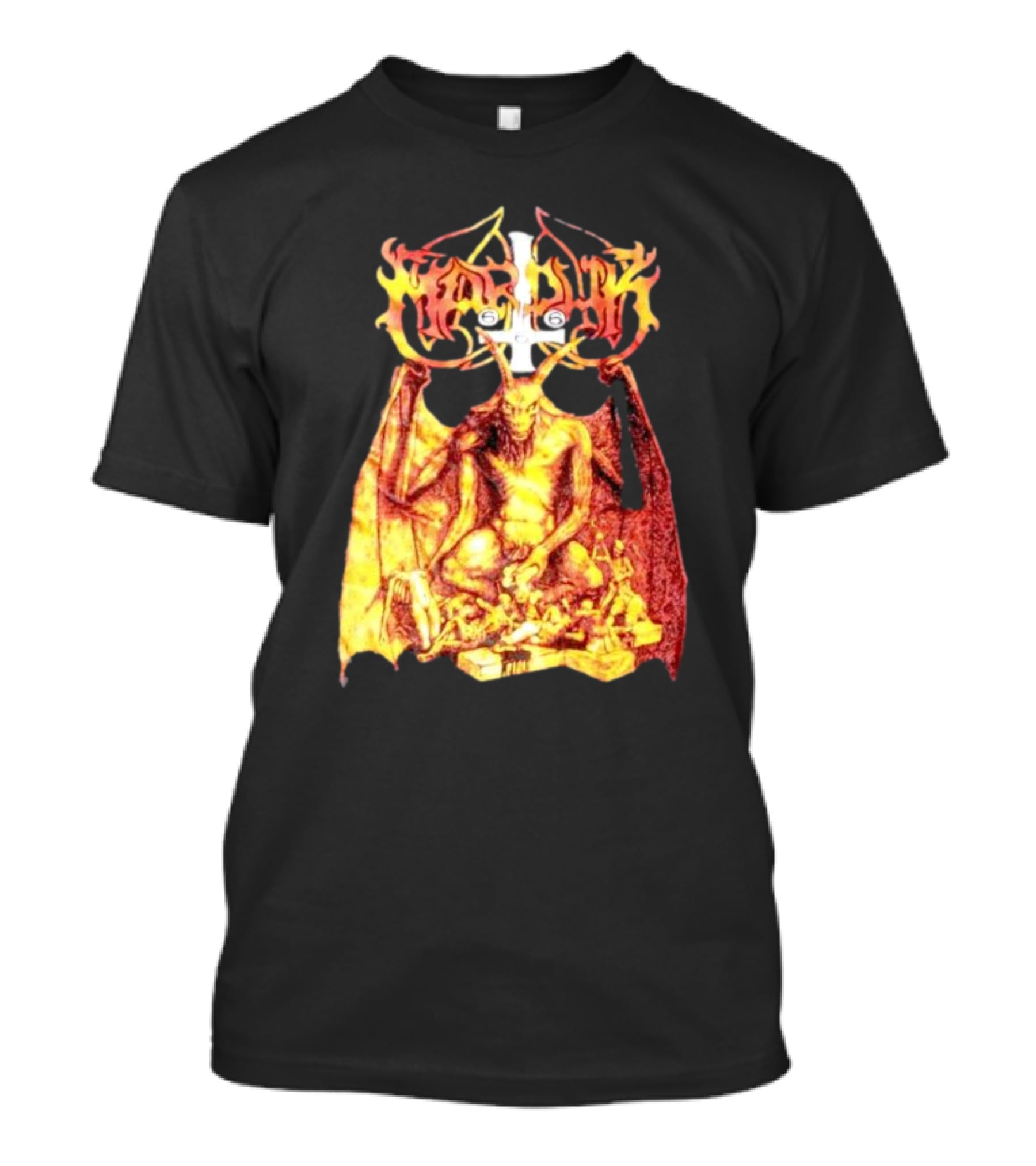 Marduk Demon Goat Occult Symbolism With Satanic T-Shirt