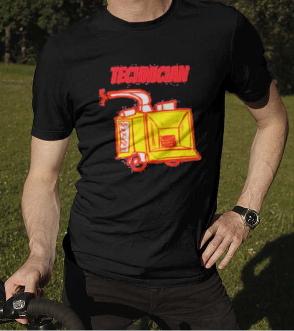 Salty Cracker Technician Vintage Machine T-Shirt
