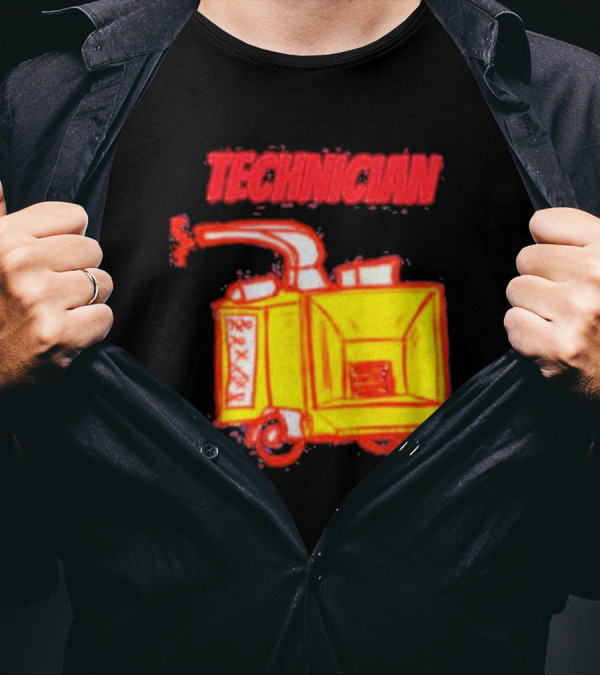 Salty Cracker Technician Vintage Machine T-Shirt