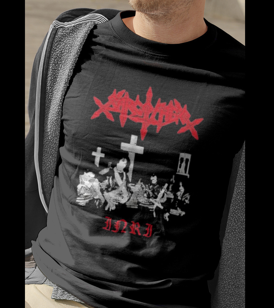 Sarcofago INRI Graveyard Crosses Photo T-Shirt