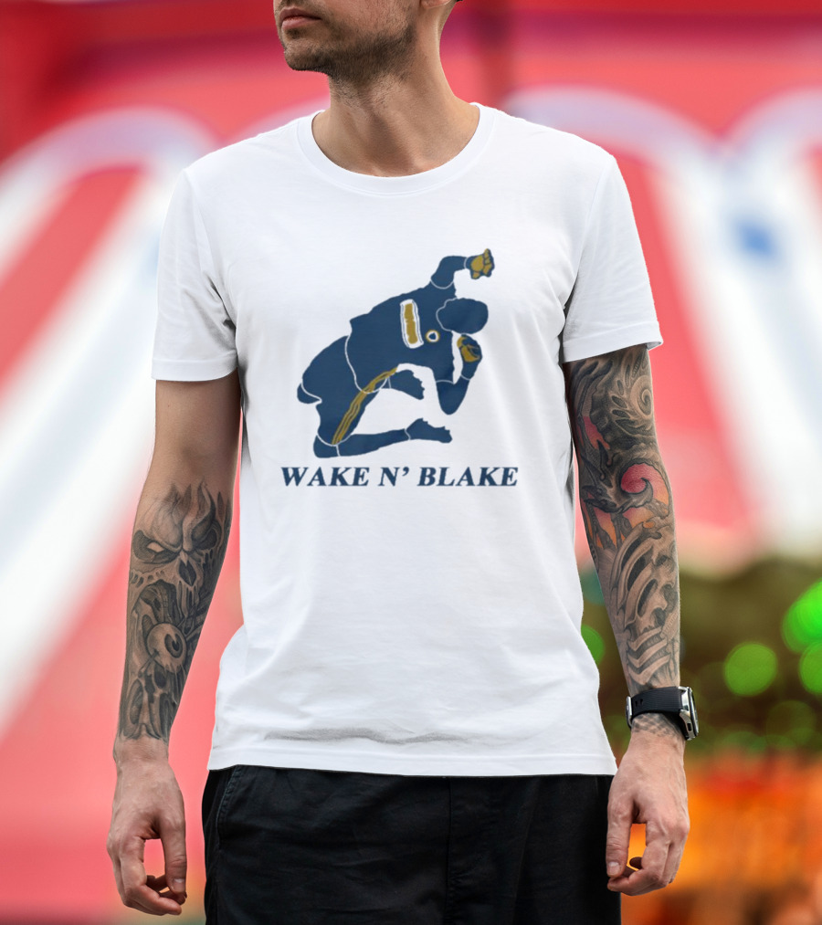 WAKE N' BLAKE Sports Jogging Exercise T-Shirt