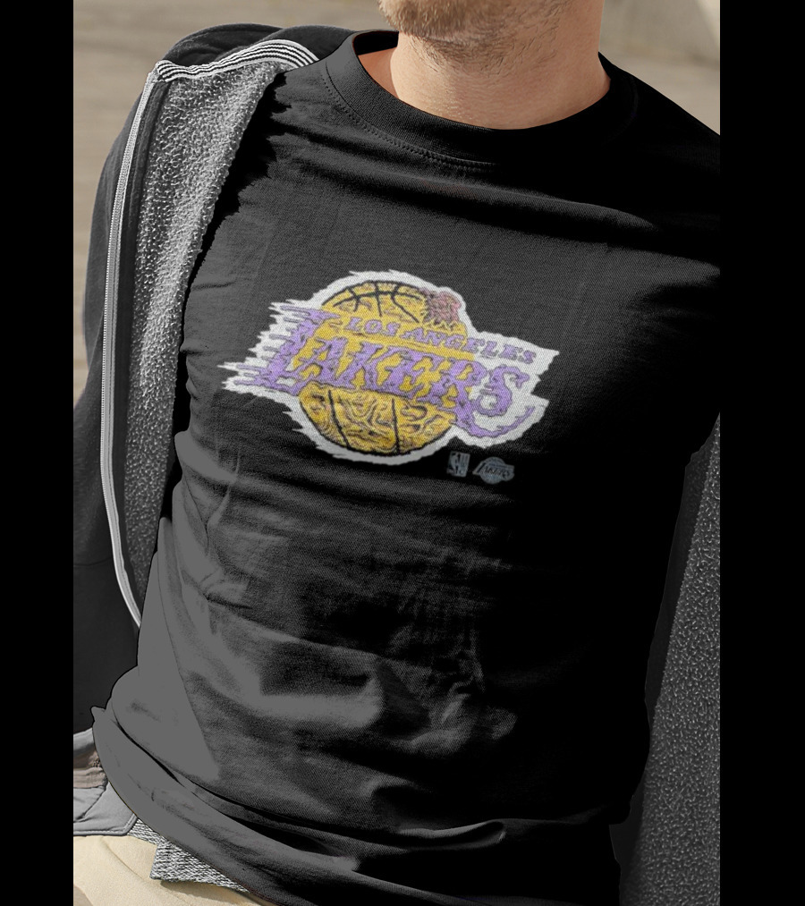 Los Angeles Lakers NBA Basketball Logo Deconstructed T-Shirt