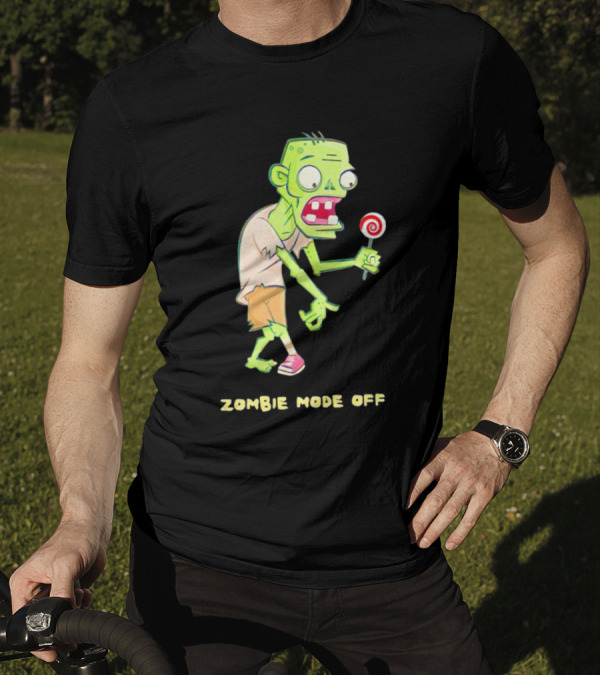 ZOMBIE MODE OFF LOLLIPOP CHARACTER VIBRANT T-Shirt