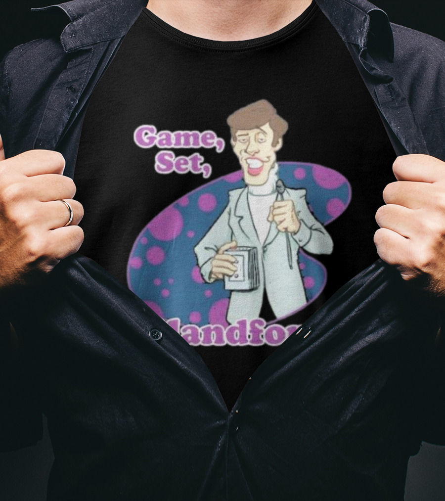 Game Set Blandford Comedy Microphone T-Shirt