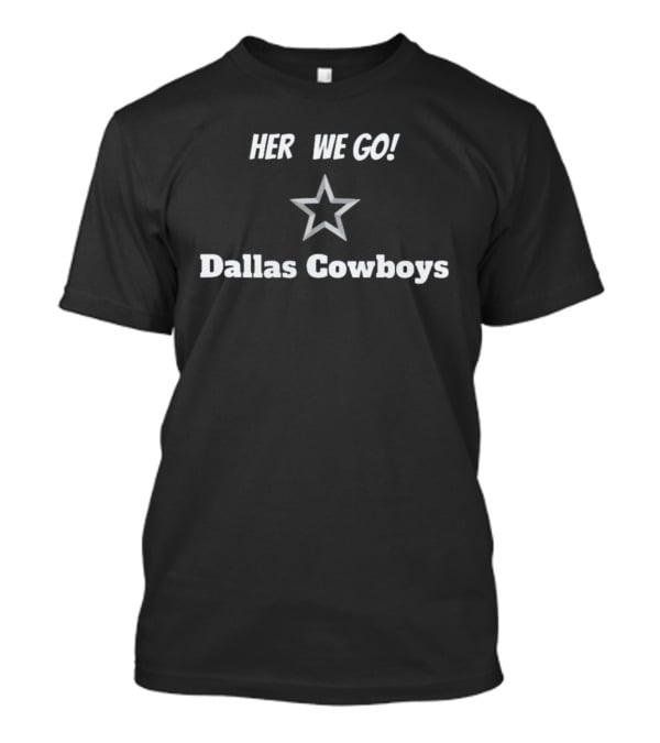 Here We Go Dallas Cowboys Star Christmas Sweater Dak Prescott T-Shirt