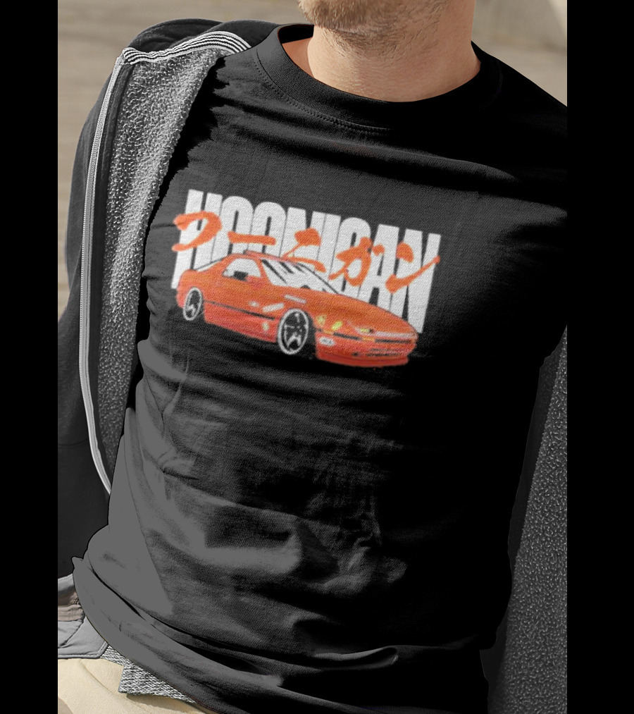 Hoonigan FC Rotary Japanese Kanji Red Sports Car T-Shirt
