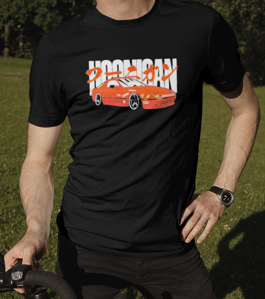 Hoonigan FC Rotary Japanese Kanji Red Sports Car T-Shirt
