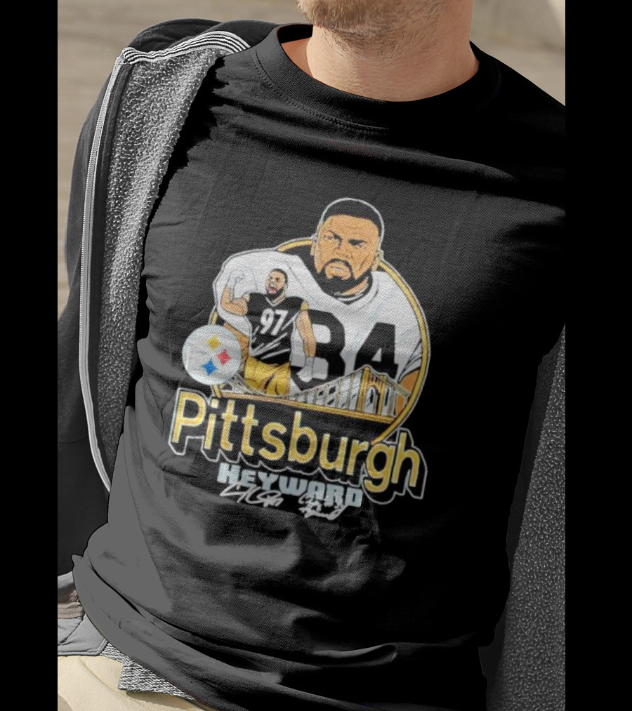 Pittsburgh Steelers Heyward 97 Ironhead Signature Bridge T-Shirt