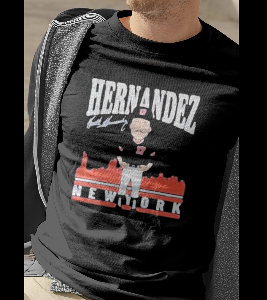 Hernandez Keith Hernandez Toon Signature New York T-Shirt