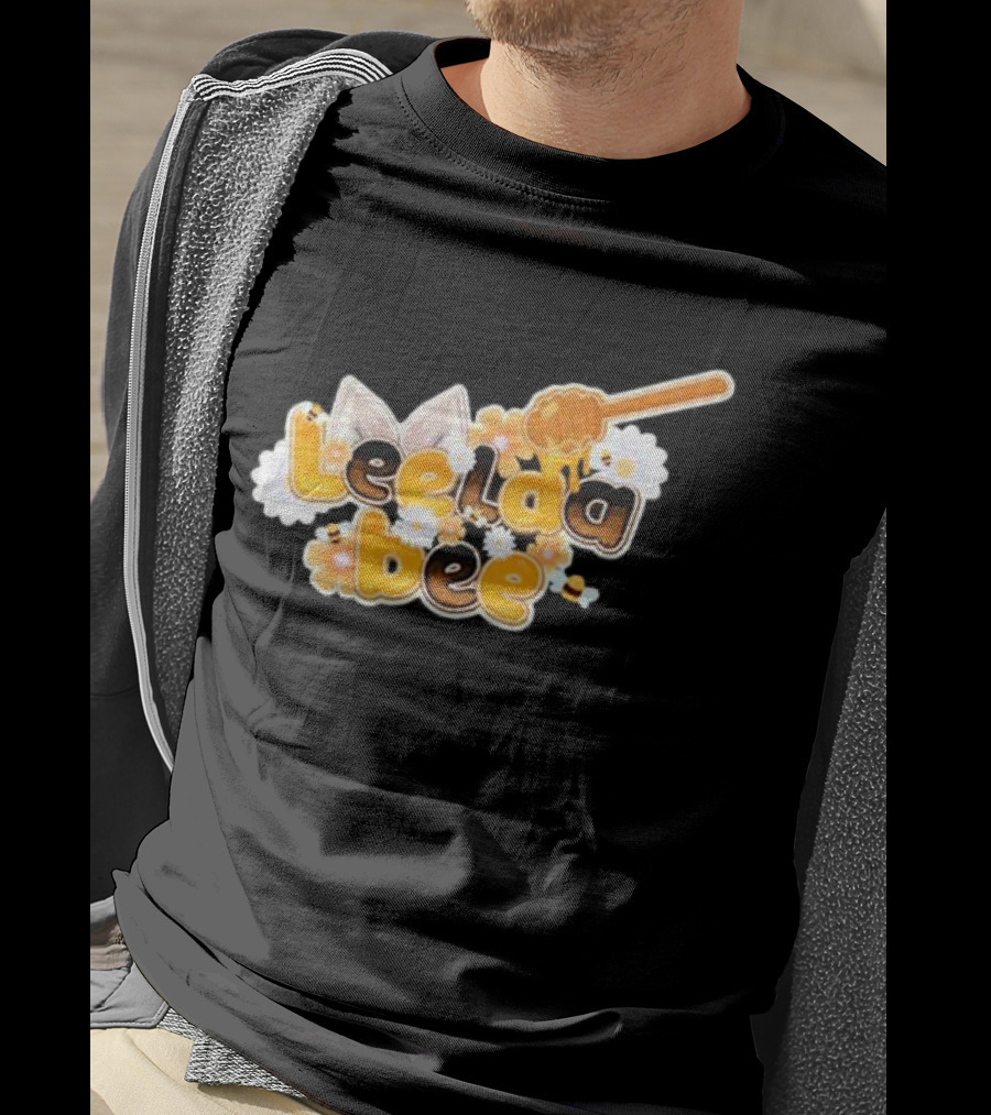 Leelaabee Honey Drizzle With Ears And Flowers T-Shirt