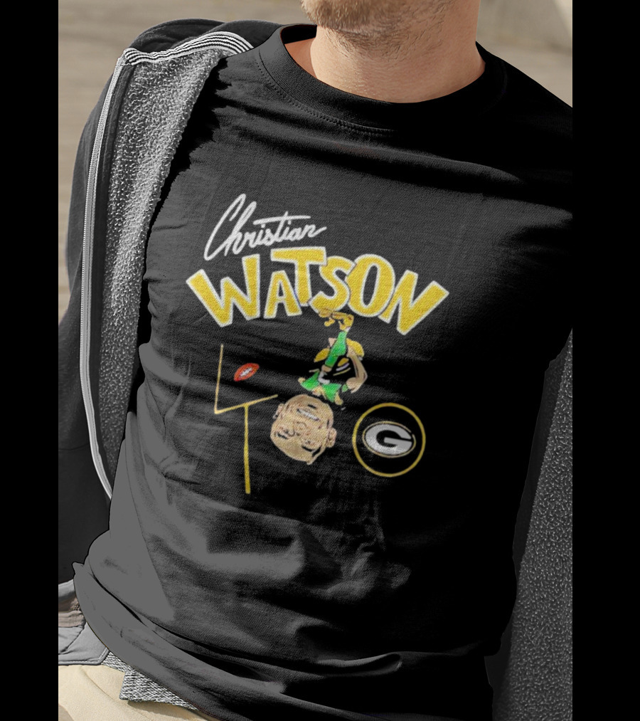 Christian Watson Green Bay Packers Football Comic T-Shirt
