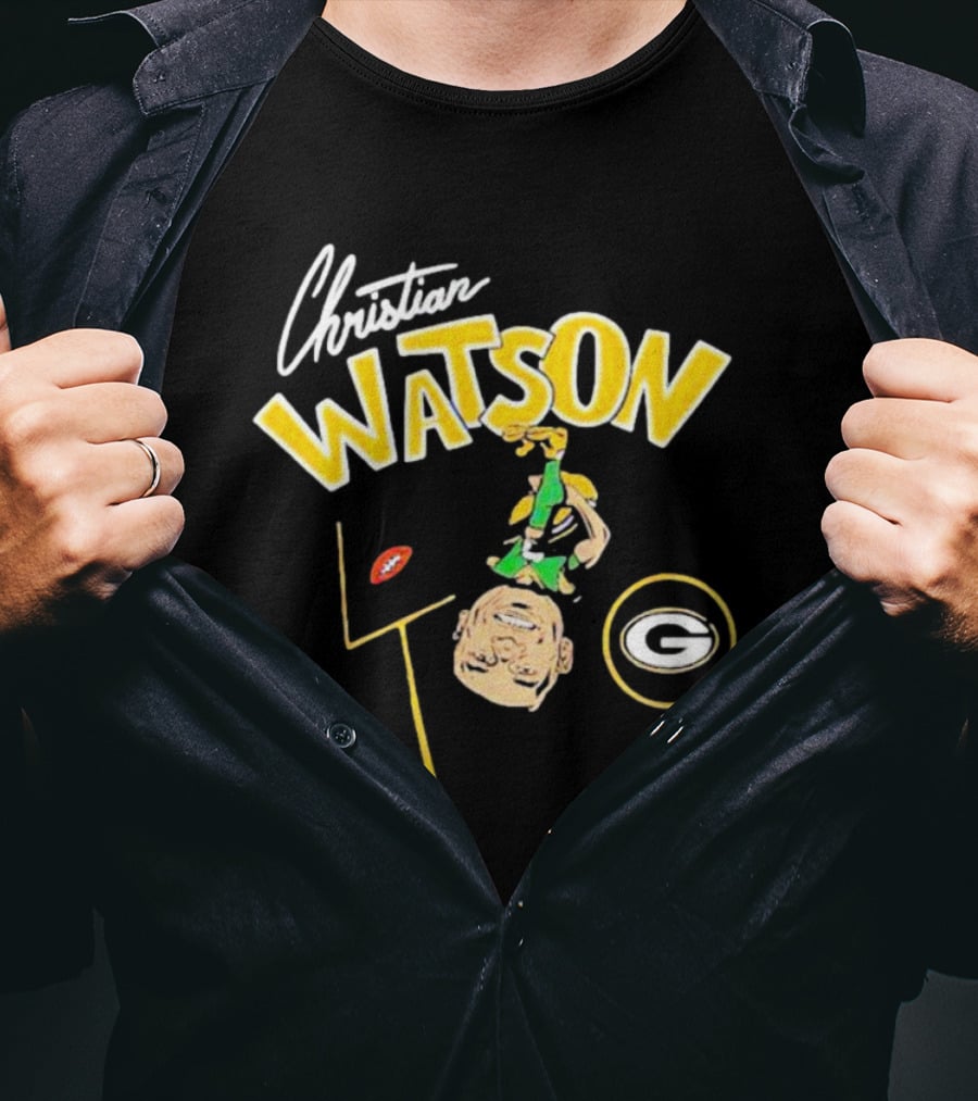 Christian Watson Green Bay Packers Football Comic T-Shirt