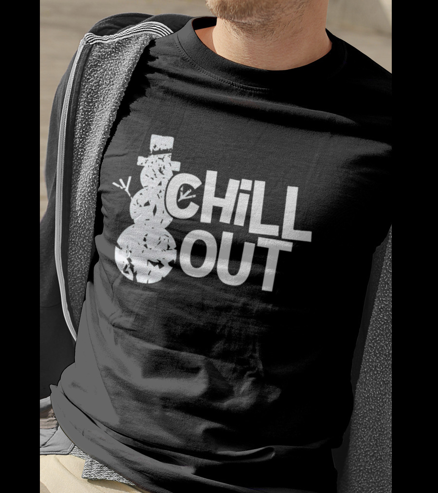 Chill Out Snowman Christmas T-Shirt