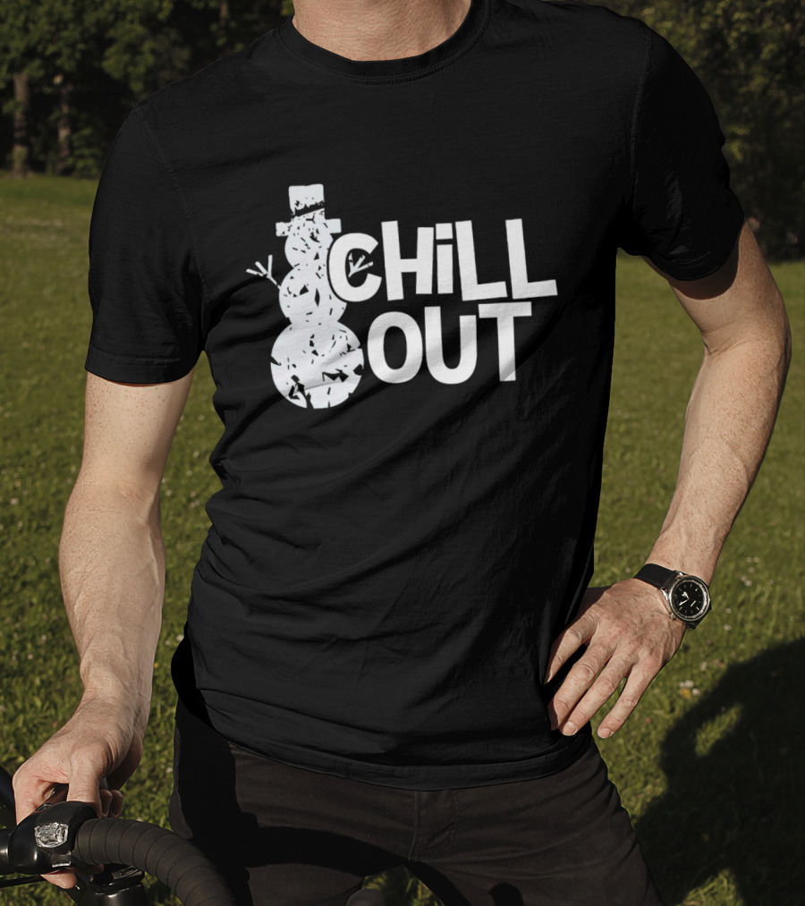 Chill Out Snowman Christmas T-Shirt
