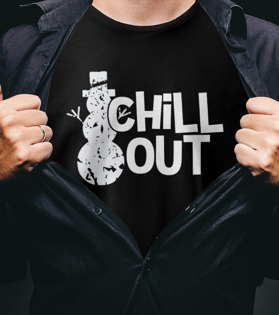 Chill Out Snowman Christmas T-Shirt