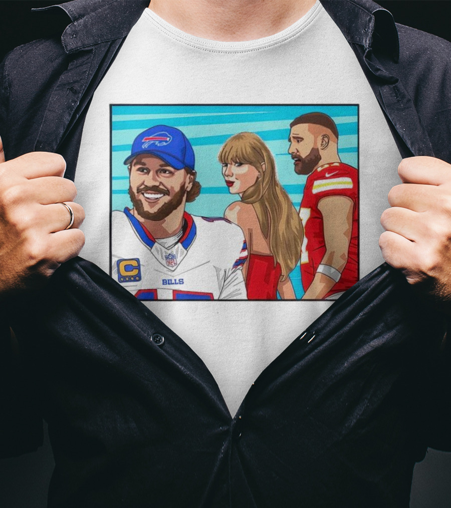 Buffalo Bills Vs. Kansas City Chiefs Distracted Girlfriend Meme T-Shirt