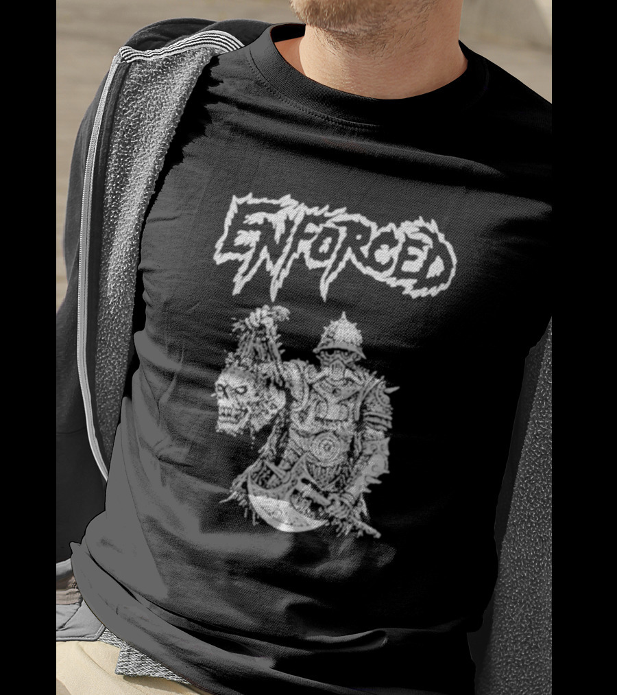 Enforced Warrior Holding Severed Head With Axe T-Shirt