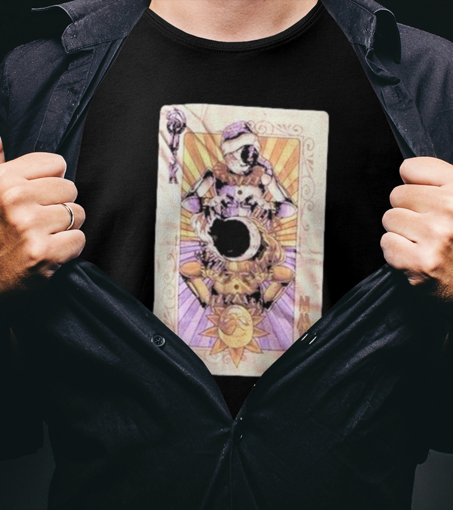 Five Nights At Freddy’s Security Breach Sun And Moon Tarot Card T-Shirt