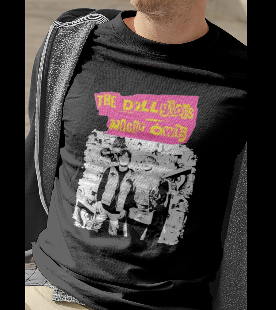 The Dollyrots Night Owls Retro Album Collage T-Shirt