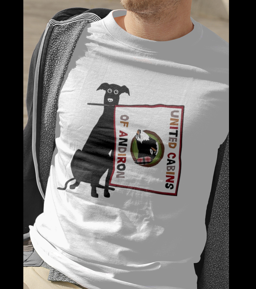 United Cabins Of Andiron Dog Flag T-Shirt