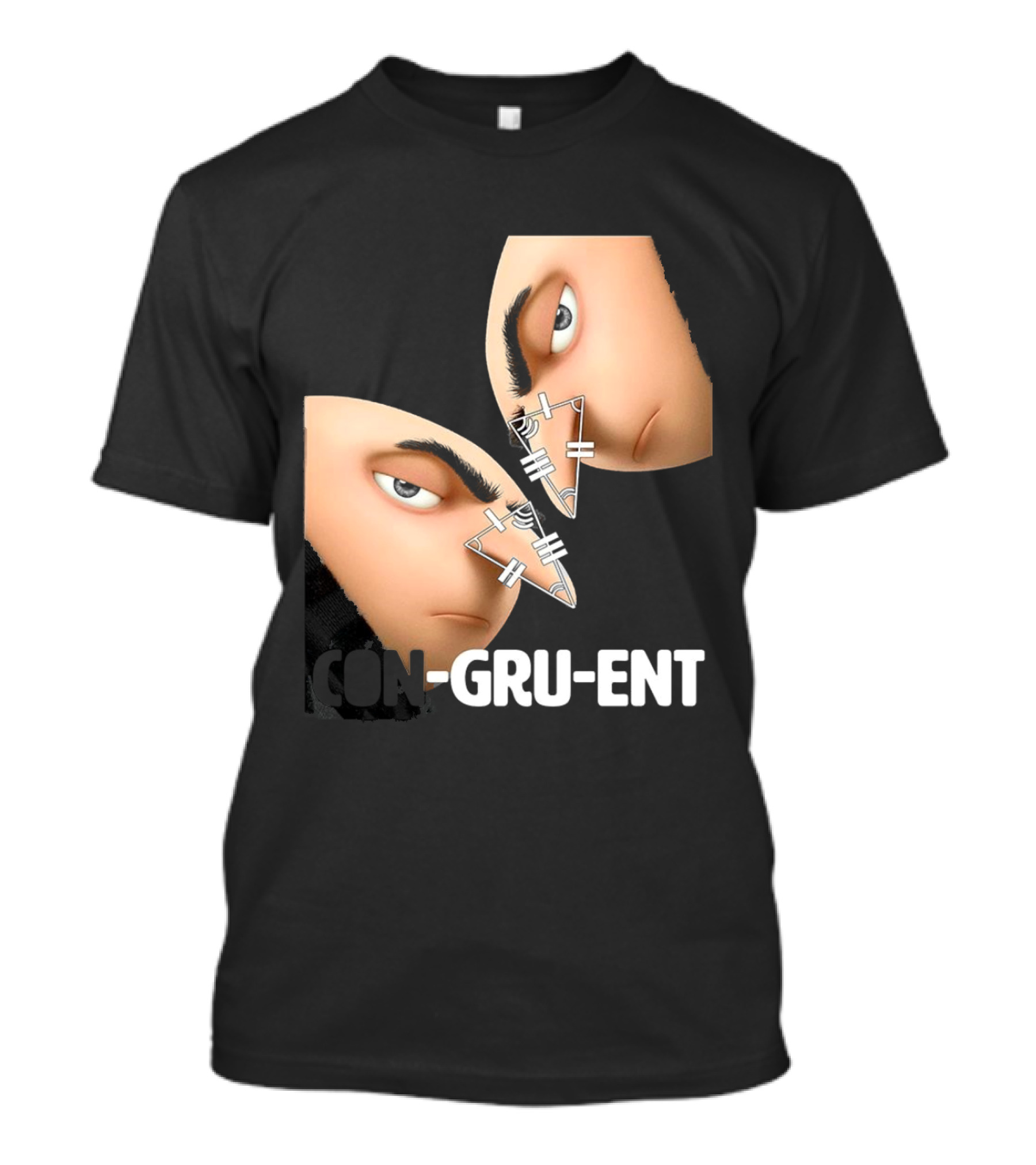 Felonious Gru CON-GRU-ENT Reflection Geometric Parallels T-Shirt