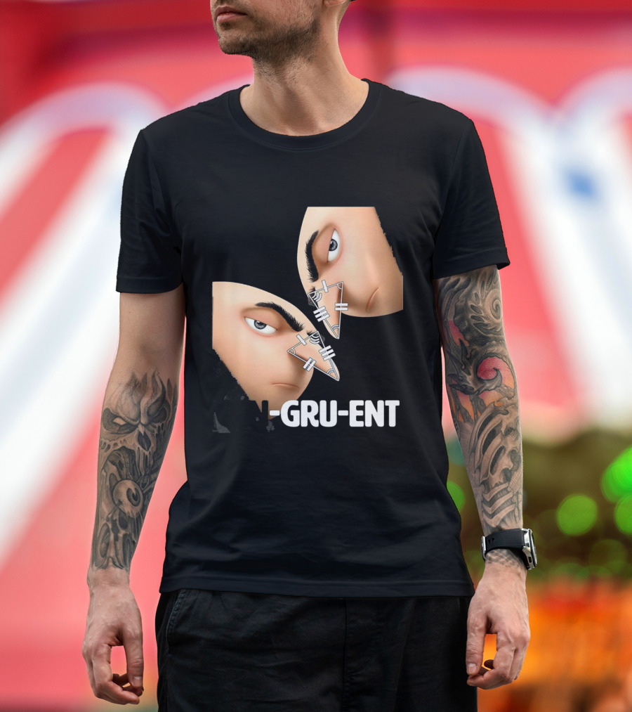 Felonious Gru CON-GRU-ENT Reflection Geometric Parallels T-Shirt