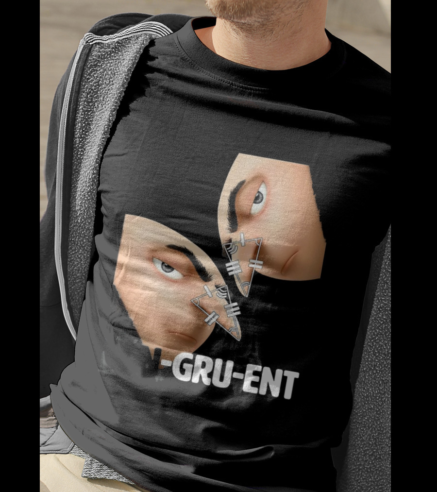 Felonious Gru CON-GRU-ENT Reflection Geometric Parallels T-Shirt