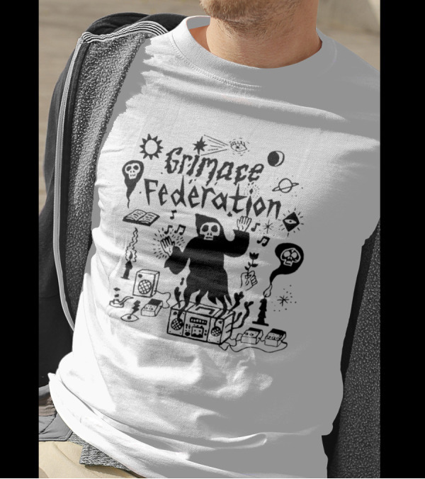 Grimace Federation Grim Reaper Radio Cosmic Musicology T-Shirt
