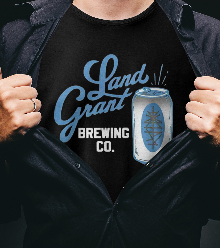 Land Grant Brewing Co Vintage Can T-Shirt