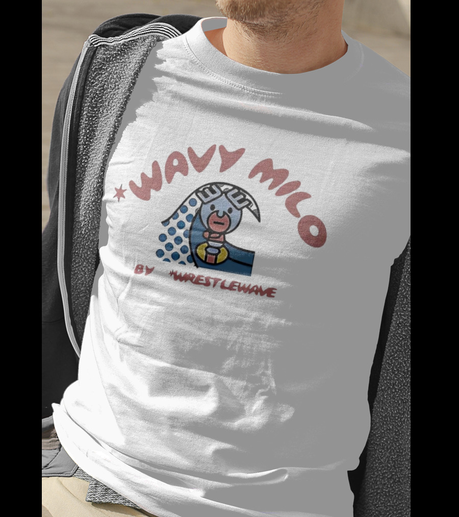 Wavy Milo By Wrestlewave Retro Cartoon T-Shirt