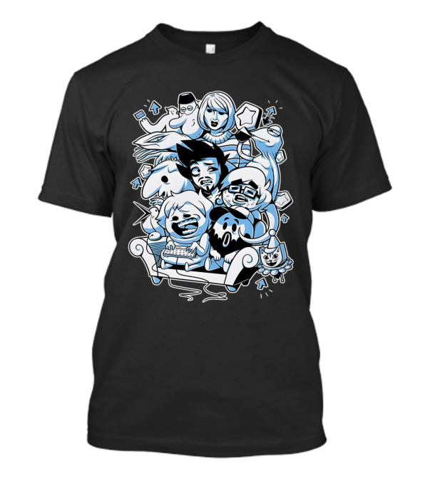 Websplorer Boys Characters Iconic Cartoon Group Adventure T-Shirt